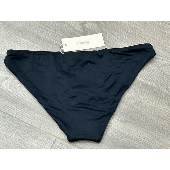 Eberjey Womens So Solid Annia Bikini Bottom Classic Cut Pull-On Black Sz XS NWT - Picture 7 of 9